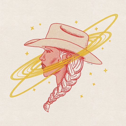 Cosmic Cowgirl Print