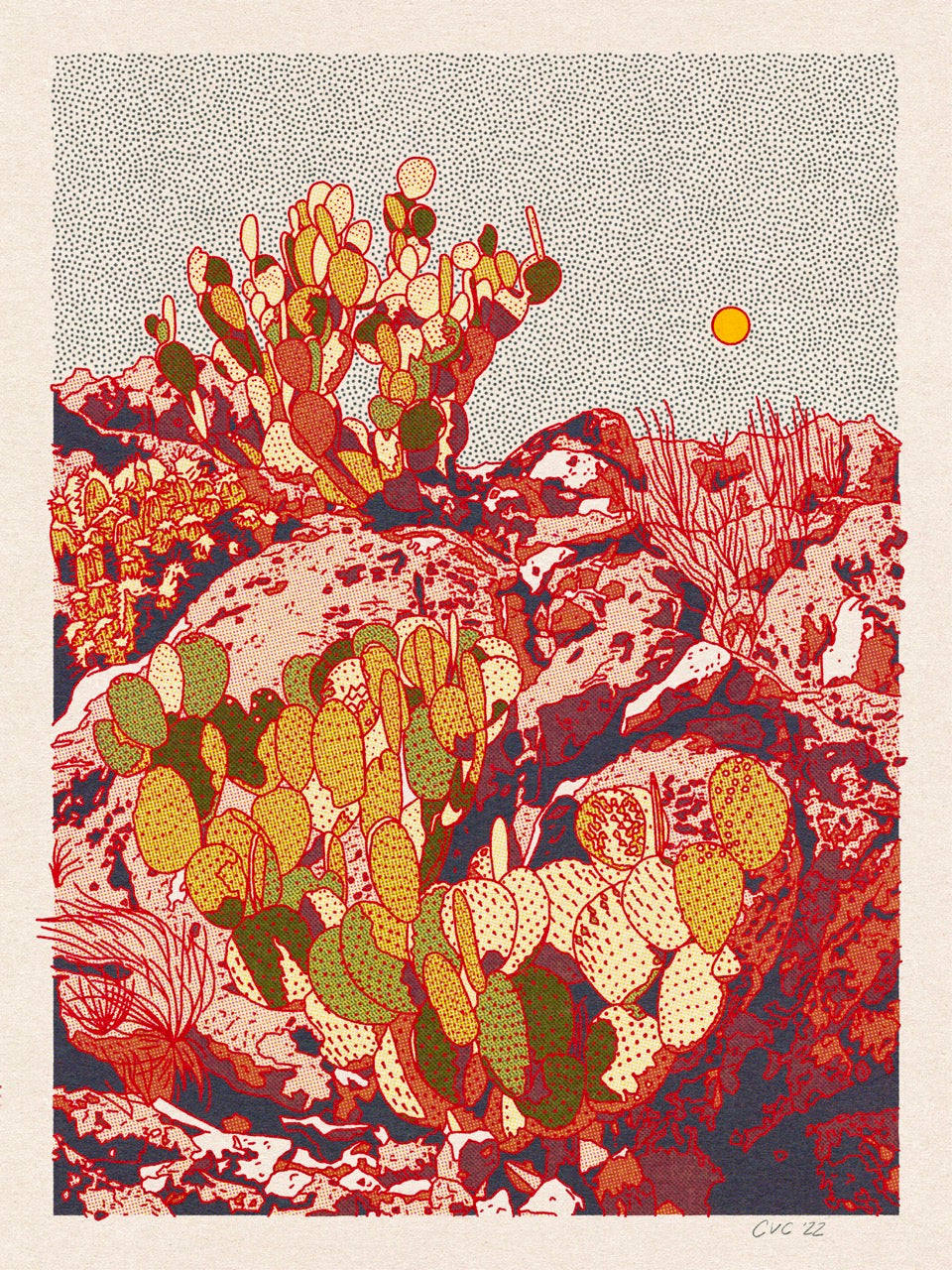 Cactus Planet #4 18"x24" Print