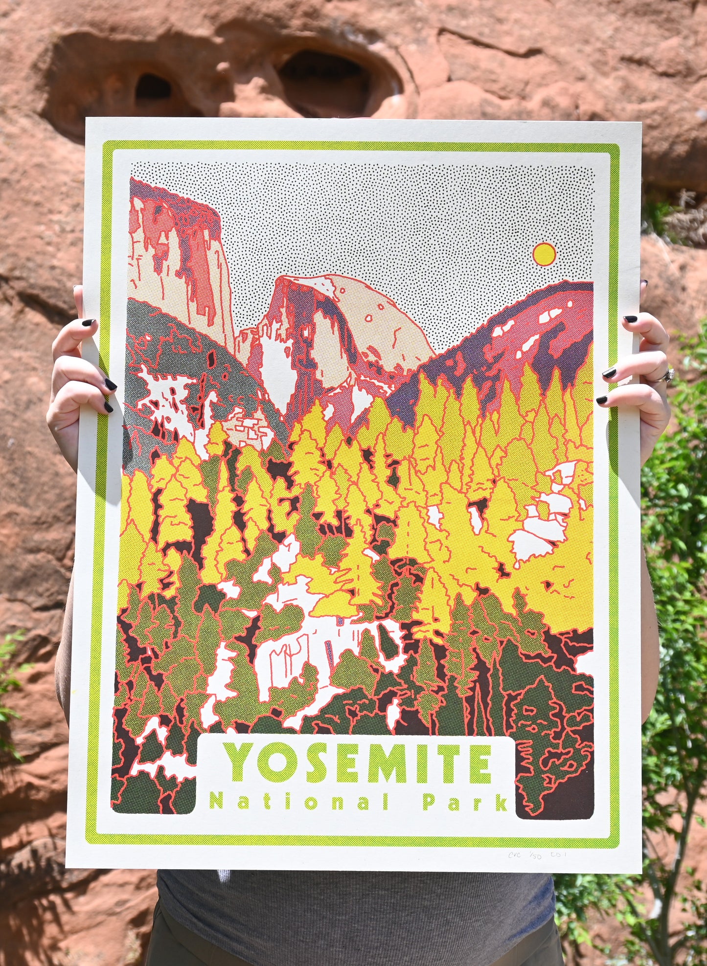 Yosemite National Park 18"x24" Screen Print