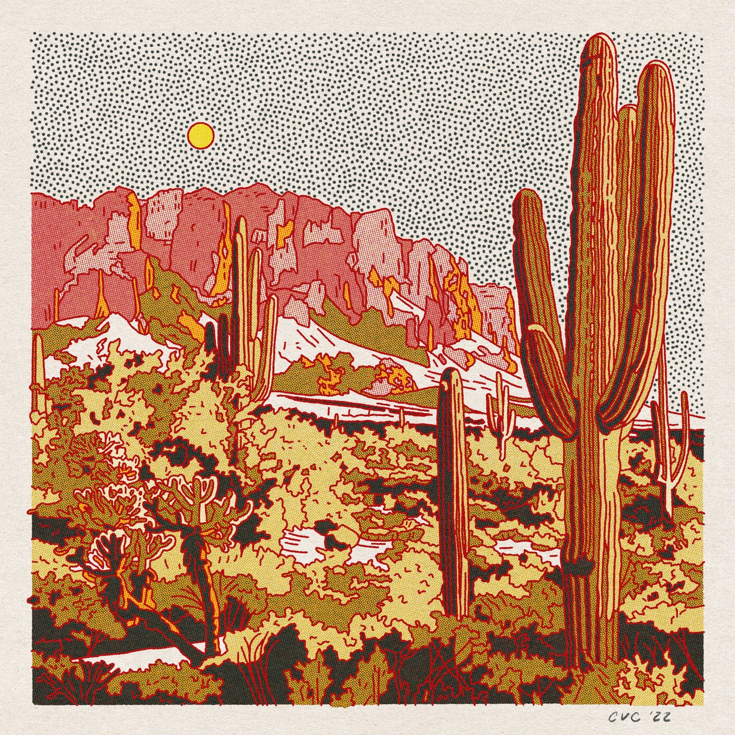 Evening Desert Postcard Pack