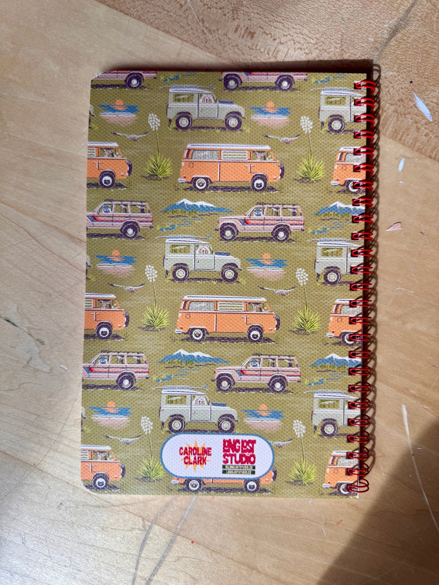 Camping Trucks Pattern Notebook