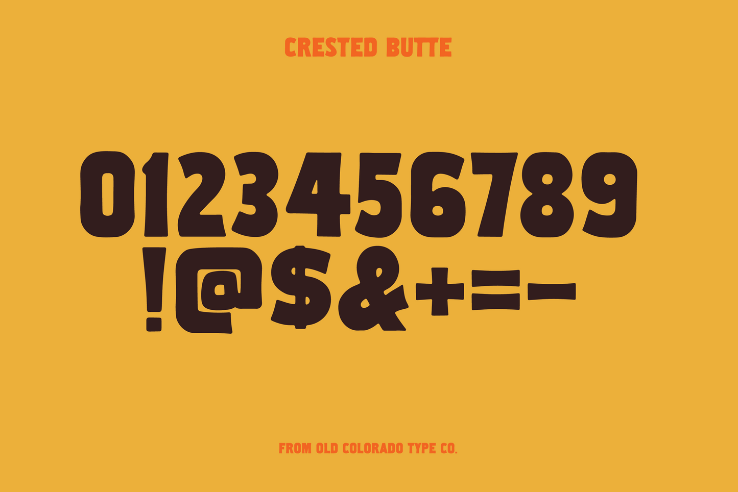 Crested Butte Typeface