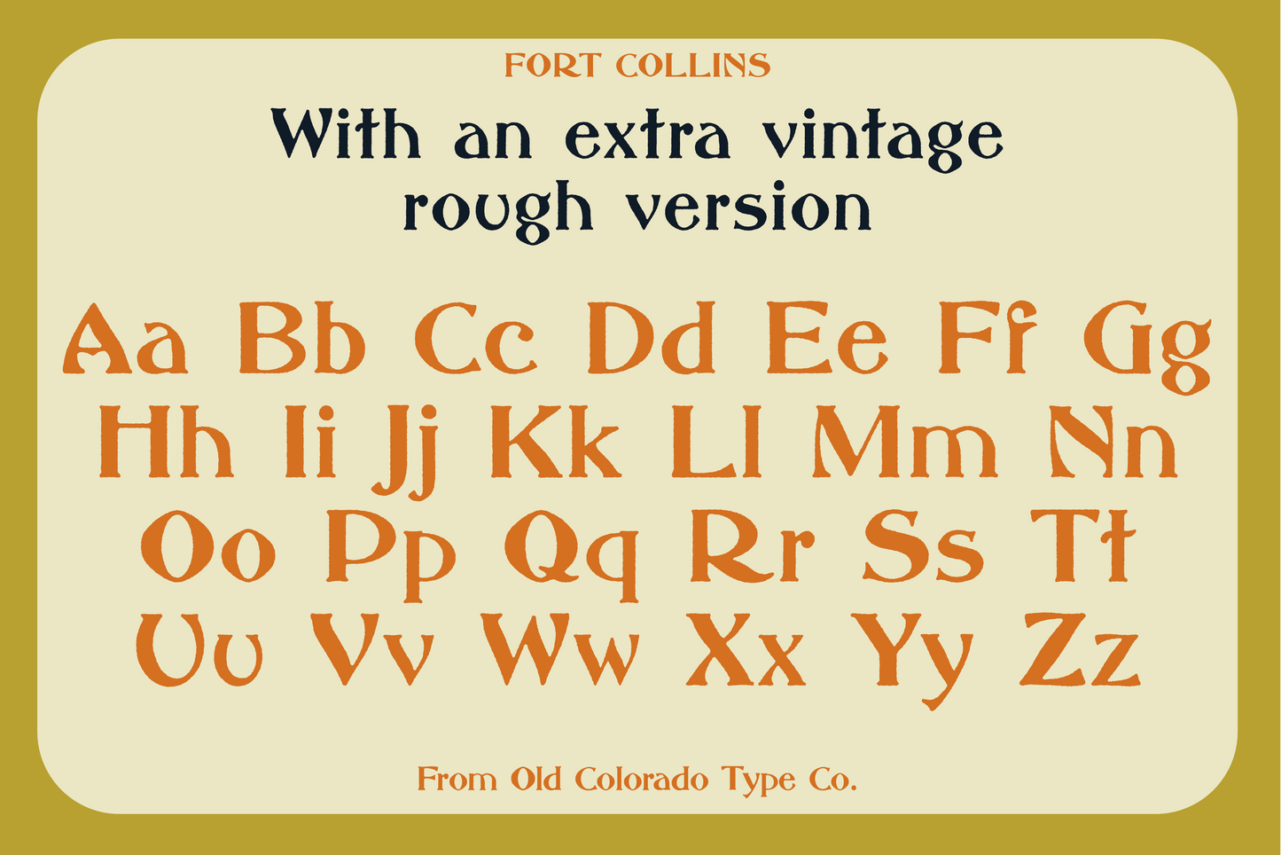 Fort Collins Typeface
