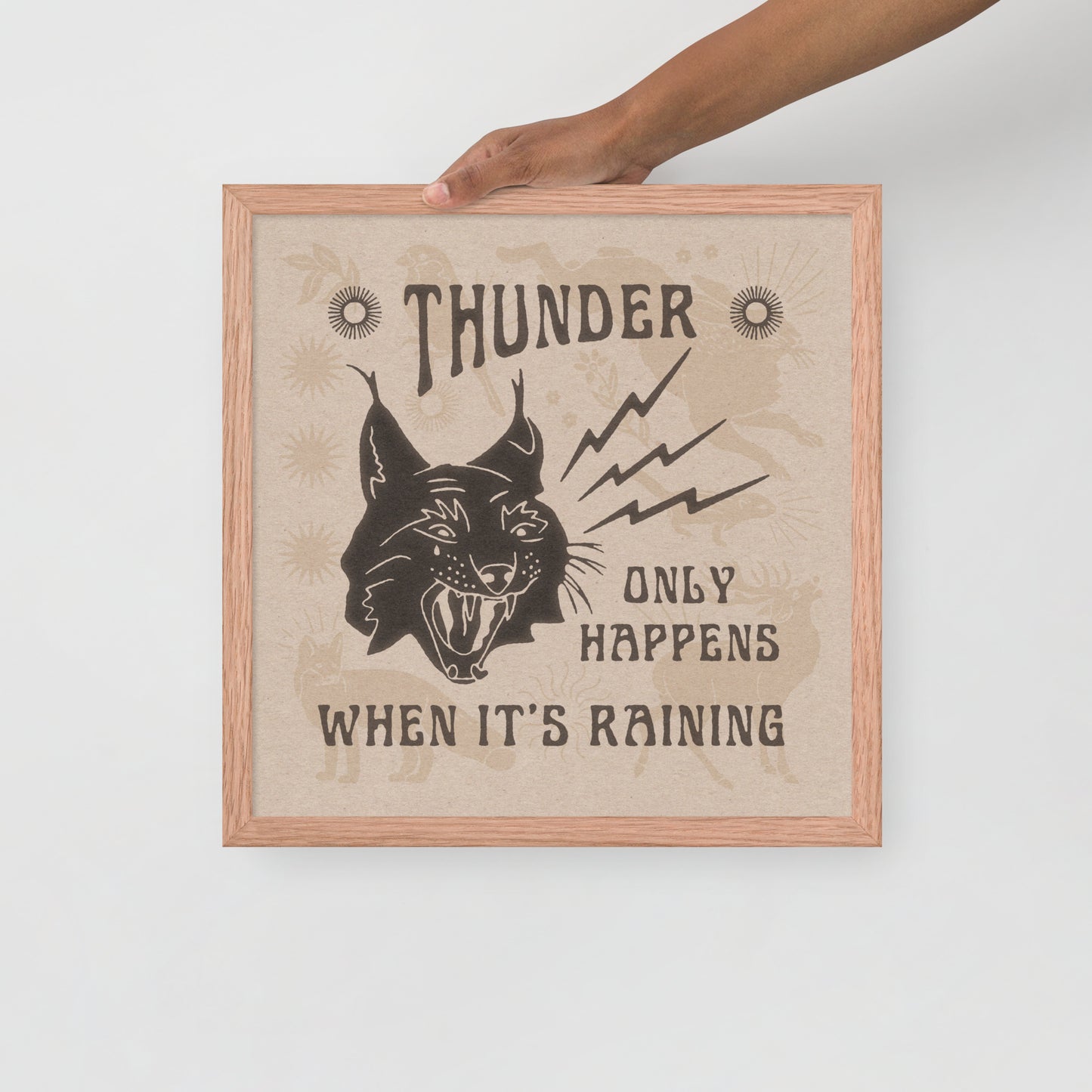 Thunder Cat Framed Print