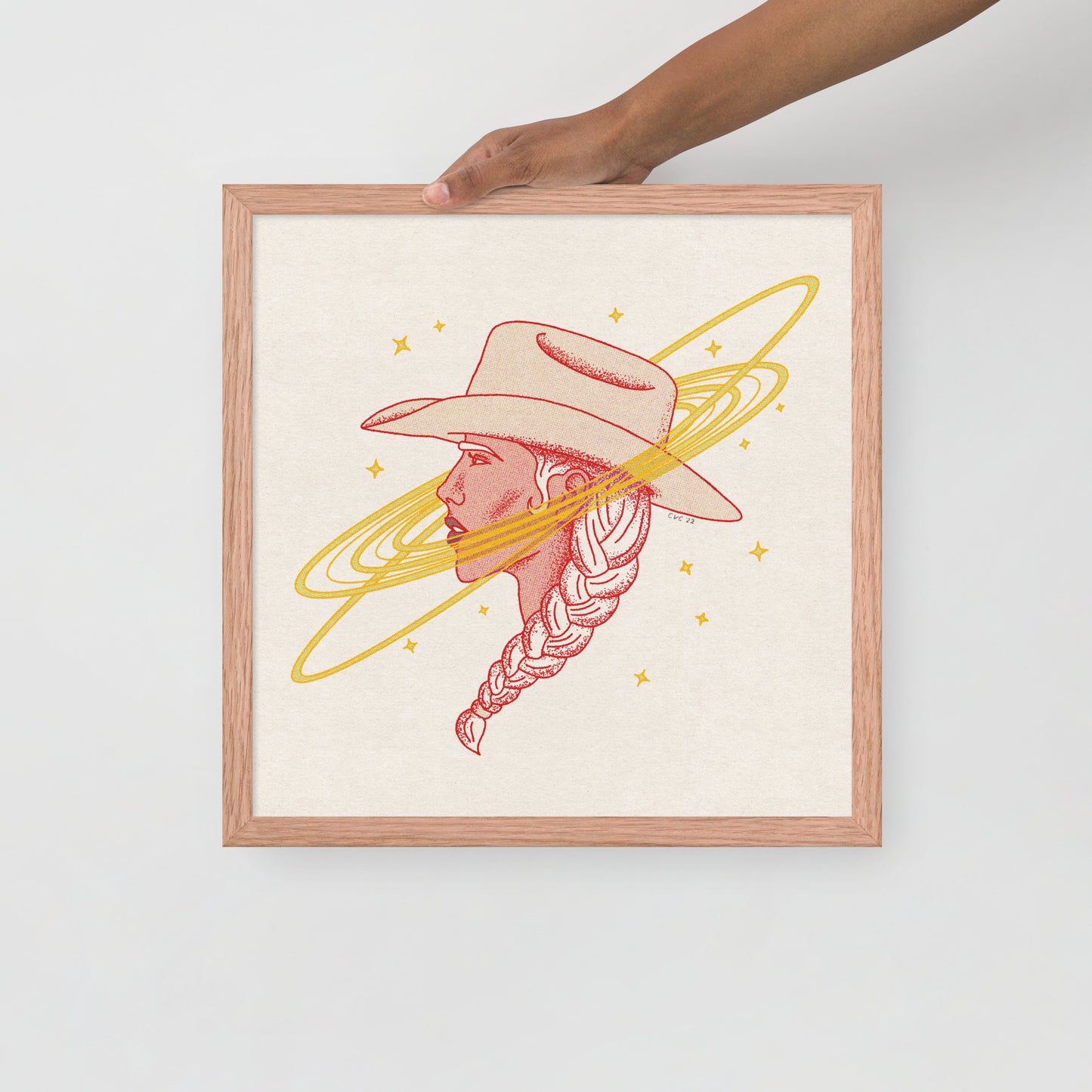 Cosmic Cowgirl Framed Print
