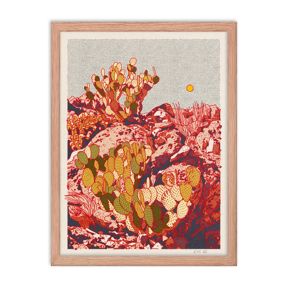 Cactus Planet #4 18x24 Framed Print